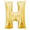 Slovo Gold Zlatni mini H balon od folije 33 cm