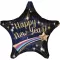 Sretna Nova Godina Star Happy New Year folijski balon 71 cm