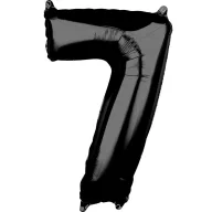 Brojevi Black Crni broj folija balon 7-ica 66x43 cm