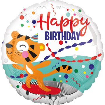 Happy Birthday fólia lufi tigris 43cm