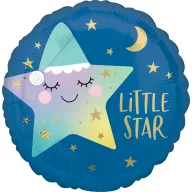 Zvijezda Little Star Plavi folijski balon 43 cm