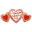 Ljubav Trio Happy Valentine's Day folijski balon 86 cm