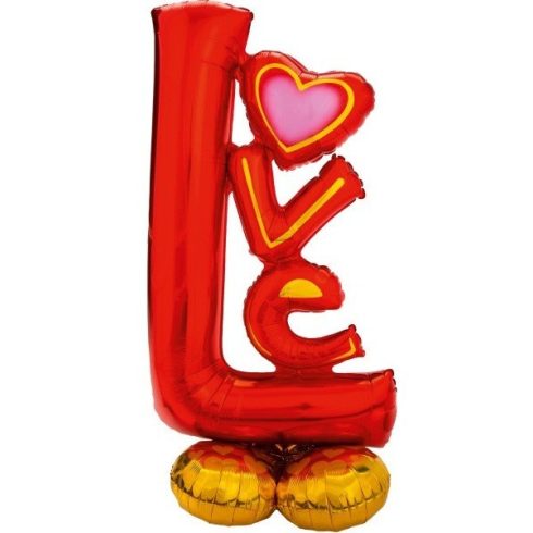 Love AirLoonz óriás fólia lufi 147 cm piros