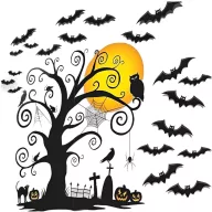 Halloween Family Friendly fali dekoráció szett 32 db-os