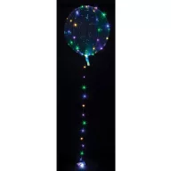 Šareno Crystal prozirni LED balon koji svijetli