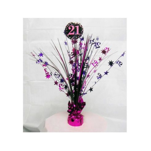Happy Birthday Pink 21 asztaldísz 45,7cm 