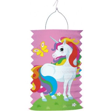 Unikornis lampion színes