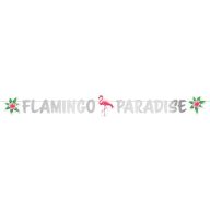   Flamingo Paradise Natpis od papira 'Flamingo' 135 cm