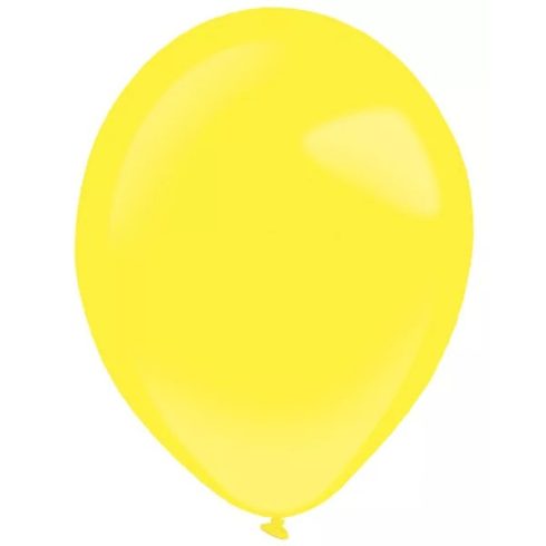 Yellow Sunshine léggömb, lufi 100 db-os 5 inch (13 cm)