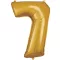 Brojevi Gold Zlatni broj balon od folije 7, 83x55 cm