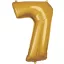 Brojevi Gold Zlatni broj balon od folije 7, 83x55 cm