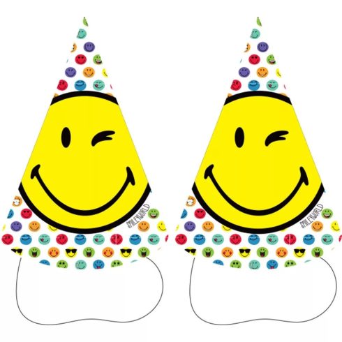 Emoji Parti kalap csákó 8 db-os