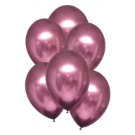 Szatén Flamingo léggömb, lufi 6 db-os 11 inch (27,5cm)