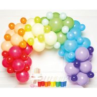 Šareno Rainbow balon, balonski vijenac 78 komadni set