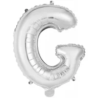Slova Silver Srebrni G slovo folija balon 45 cm
