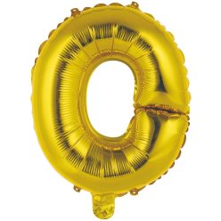 Arany Gold O betű fólia lufi 45 cm