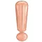 Slova Rose Gold Šareni ! slovni balon od folije, 103 cm