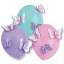 Pillangó Flutter léggömb, lufi 3 db-os kiegészítőkkel 14 inch (35,5 cm)
