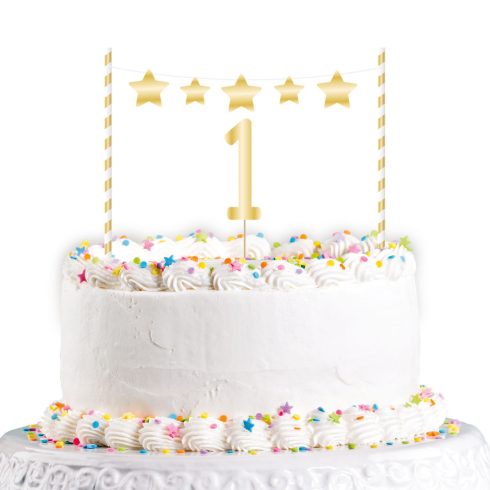 Első születésnap torta dekoráció 19cm