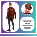 Noć vještica Scary Odrasli kostim Freddy Kruger XL