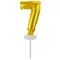 Brojevi Gold Zlatni broj 7 folija balon za tortu 13 cm