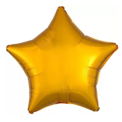 Metallic Gold csillag fólia lufi 48cm 