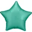 Zöld Silk Jade csillag fólia lufi 48 cm