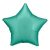 Silk Jade Green csillag fólia lufi 48cm 