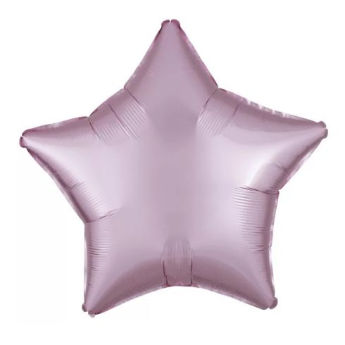 Silk Pastel Pink csillag fólia lufi 48cm