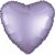 Silk Pastel Lilac szív fólia lufi 43 cm