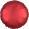 Piros Dark Red kör fólia lufi 43 cm
