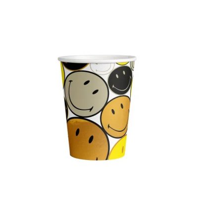 Smiley Originals papír pohár 8 db-os 250 ml 