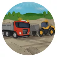 Gradilište Sand Papirnati tanjur, 8 komada, 23 cm