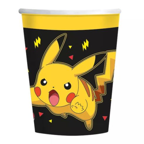 Pokémon papír pohár thunder 8 db-os 237 ml