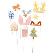   Božić Winter Woodland Zimska šuma set rekvizita za fotografiranje, 10 kom