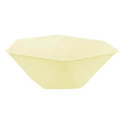   Sárga Vert Decor hatszögletű mélytányér 6 db-os 15,8 cm