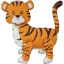 Tigris Multi Orange fólia lufi 63 cm