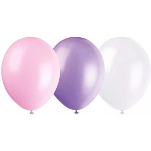 Pearl White, Pink, Purple léggömb, lufi 10 db-os 11 inch (27,5 cm)