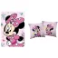 Disney Minnie mikroflanel takaró és párna szett, 2 részes (Flowers)