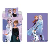   Disney Snježno kraljevstvo dječja garnitura posteljine za vrtić i polarni pokrivač (ljubičasta)