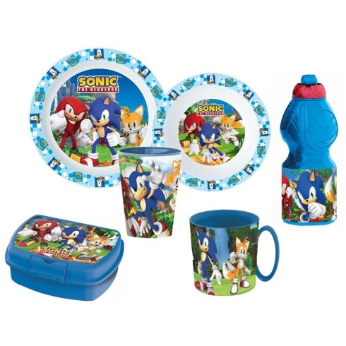 Sonic a sündisznó étkészlet csomag 6 db-os (blue)