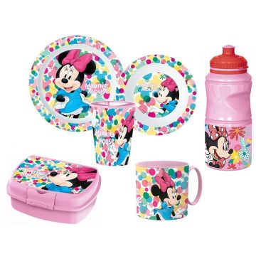 Disney Minnie étkészlet csomag 6 db-os (színes)