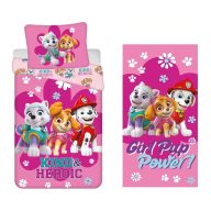   Psići u ophodnji set posteljine i ručnika za odrasle (Girl Power)