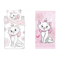   Disney Marie Marie maca odrasla posteljina i ručnik set (Cvjetovi)