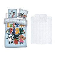   Bing dječja, vrtićka posteljina i set pokrivača/jastuka 100x135 cm 40x60 cm (lets play)