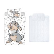   Disney Bambi i prijatelji dječji, vrtićki set posteljine i poplun/jastuk 100x135 cm 40x60 cm (Točkice)