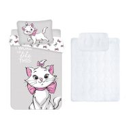   Disney Marie dječja mačka, vrtićanska posteljina i set pokrivača/jastuka 100x135 cm 40x60 cm (Siva)