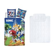   Sonic the Hedgehog dječja vrtićka posteljina i set popluna/jastuka 100x135 cm 40x60 cm