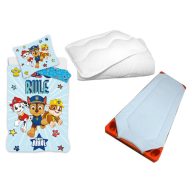   Mancs Őrjárat gyerek, ovis ágyneműhuzat, derékalj és paplan/párna szett 100x135 cm 40x60 cm (Rule)