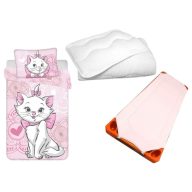   Marie cica gyerek, ovis ágyneműhuzat, derékalj és paplan/párna szett 100x135 cm 40x60 cm (Aristocat)